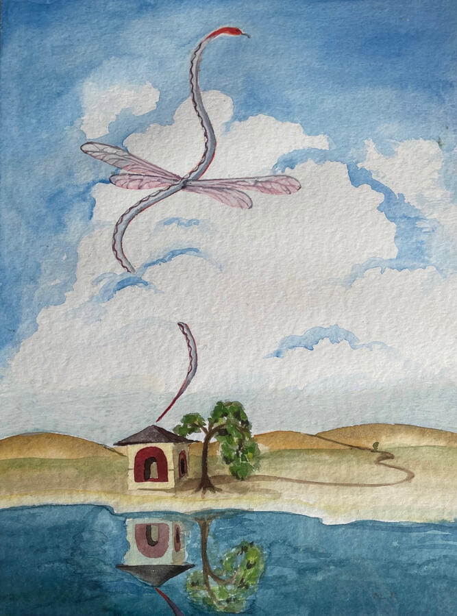 Große Wolke. 30 x 40 cm