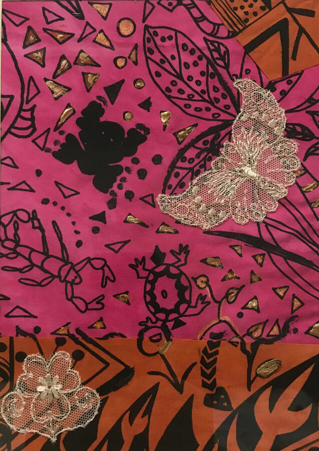 Schmetterling 16 x 22 cm